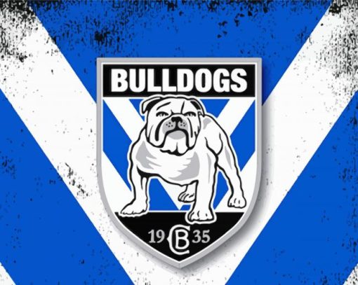 Nrl Bulldogs Logo paint by numbers