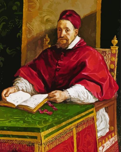 Pope Gregory XV paint by numbers