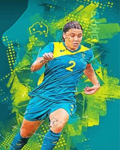 Samantha Kerr Player Art Paint by numbers