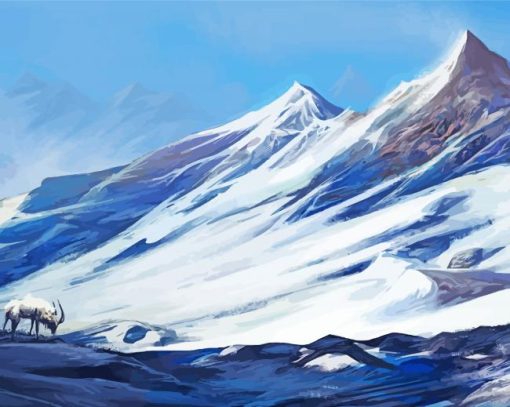 Scandinavian Montains Art paint by numbers