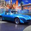 The 1979 Blue Pontiac Firebird paint by numbers