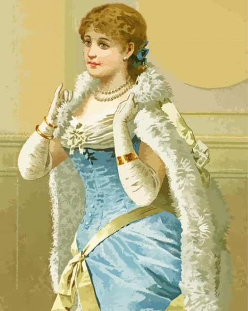 Victorian Woman paint by numbers