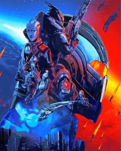 Video Game Mass Effect paint by number