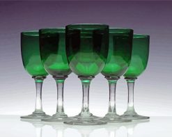 Wine Green Glasses paint by numbers