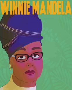 Winnie Mandela Poster paint by numbers