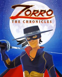 Zorro animation paint by numbers