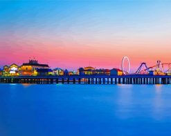 Aesthetic Galveston Island paint by number