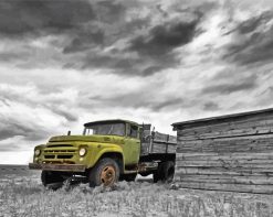 Aesthetic Truck In Desert paint by numbers