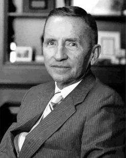 Black And White Ross Perot paint by numbers