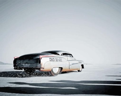 bonneville racing car paint by numbers