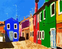 Colorful Scenes Of Venice paint by numbers