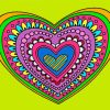 Cute Mandala Heart paint by numbers