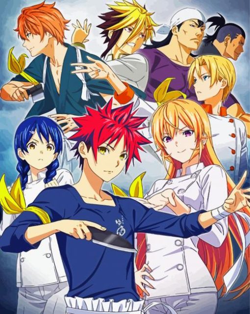 Food Wars Anime paint by numbers