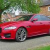 Red Jaguar XF Car paint by number