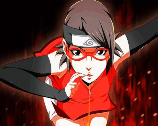 Sarada Borut Anime paint by numbers