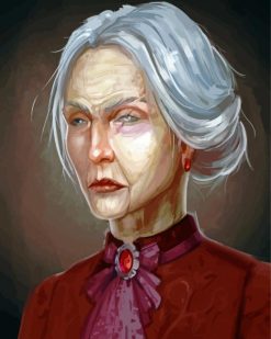 Scary Old Lady paint by number