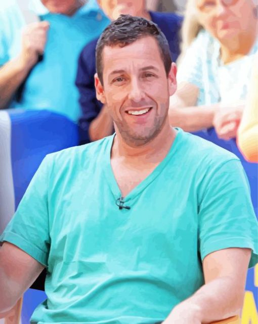 Adam Sandler Comedian paint by numbers