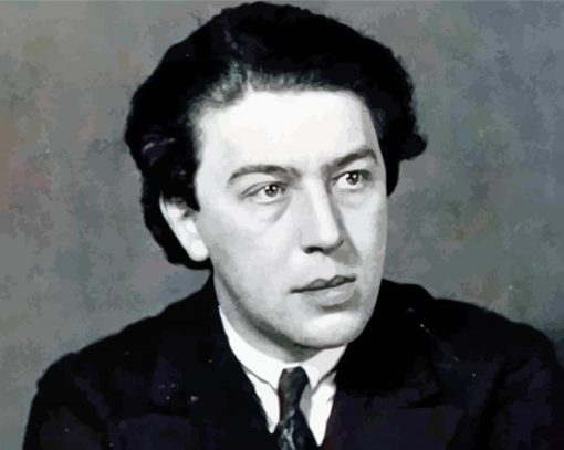 Black And White Andre Breton paint by numbers