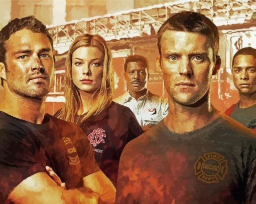 Chicago Fire Movie Characters paint by numbers