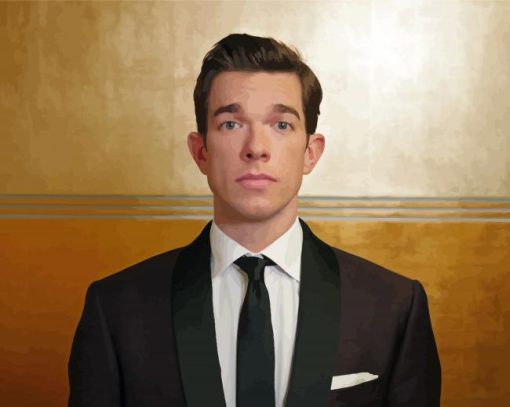 Comedian John Edmund Mulaney paint by numbers