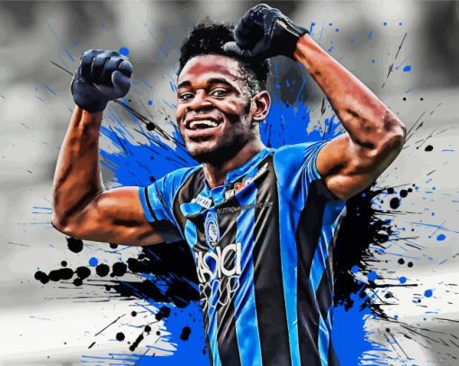 Duvan Zapata Splatter Art paint by numbers