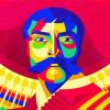 Emiliano Zapata Pop Art paint by numbers