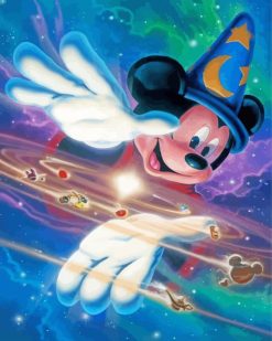 Fantasia Mickey Mouse paint by numbers