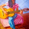 Guitarist Girl paint by numbers