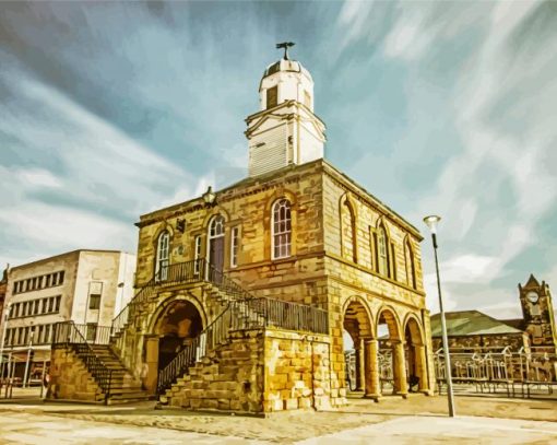 South Shields Town Hall Building paint by numbers