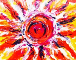 Sun Abstract paint by numbers