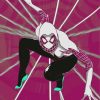 Superhero Spider Gwen paint by numbers