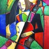 Aesthetic Abstract Violinist paint by number