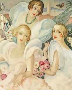 Aesthetic Women In White Gerda Wegener paint by numbers