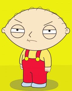 Angry Stewie Griffin paint by numbers