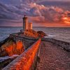 Brittany Lighthouse Seascape paint by numbers