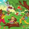 Cartoon Animal Music paint by number