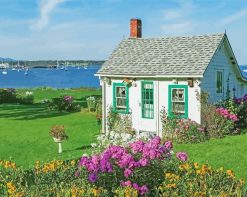 Cottage By The Sea paint by numbers