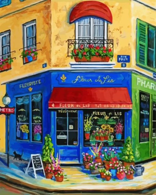 Flower Shop paint by numbers