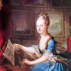 Marie Antoinette Playing Piano paint by numbers