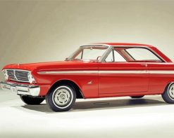 Red Ford Falcon paint by numbers