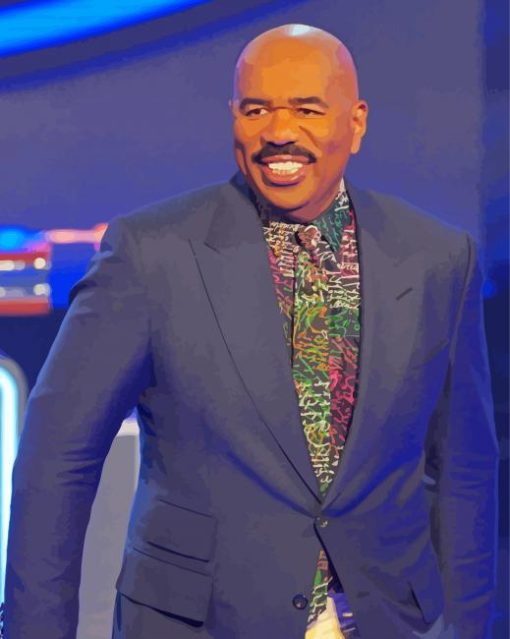 Tv Host Steve Harvey paint by numbers