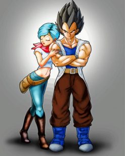 Vegeta And Bulma Art paint by numbers