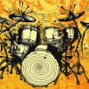 Abstract Drumkit paint by numbers