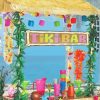 Tiki Bar Illustration paint by numbers