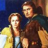 Errol Flynn Olivia de Havilland The Adventures paint by numbers