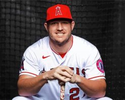 Mike Trout paint by numbers