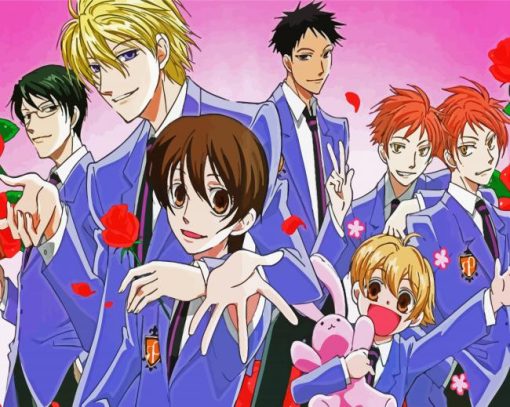 Ouran High School Host Club Anime paint by numbers