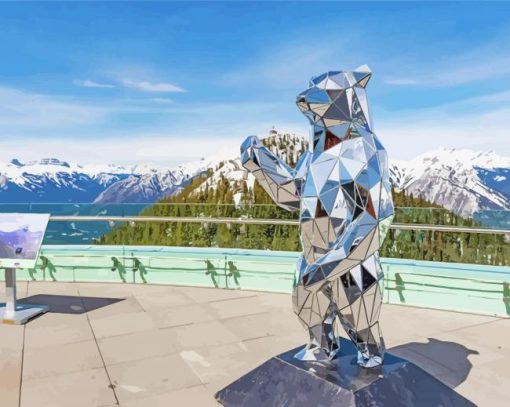 Sulphur Mountain Canada paint by numbers