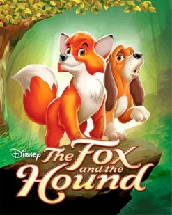 The Fox And The Hound Animation paint by numbers