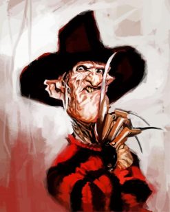 Freddy Krueger paint by numbers